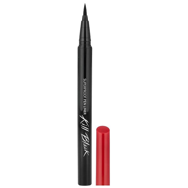 Clio, 슈퍼프루프 펜 라이너, 킬 블랙, 01 블랙, 0.55ml(0.01fl oz)