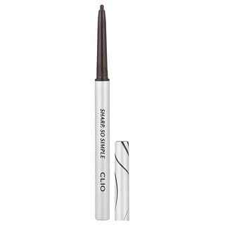 Clio, Sharp, Delineador de lápiz a prueba de agua tan simple, 04 Dark Brown, 0,14 g (0,004 oz)