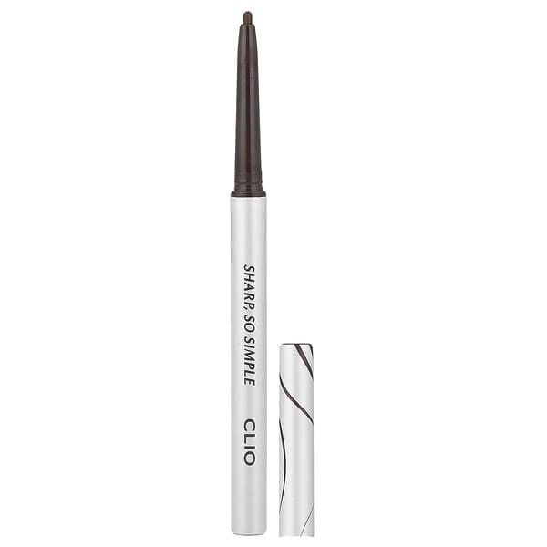 Clio, 샤프, 쏘 심플 워터프루프 펜슬 라이너, 04 다크 브라운, 0.14g(0.004oz)