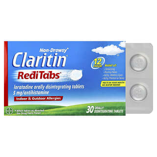Claritin, 非令人困倦的 RediTabs，室内和室外敏感，5 毫克，30 片口腔崩解片