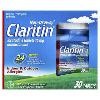 Claritin, Non-Drowsy, Tablets 24-Hour, 10 mg, 30 Tablets