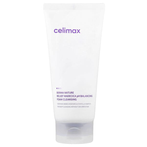 Celimax, Derma Nature, 완화제 마데카 pH 밸런싱 폼 클렌징, 150ml(5.07fl oz)