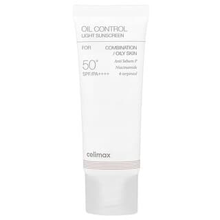 سيليماكس‏, واقي شمسي خفيف للتحكم في الزيوت ، للبشرة المختلطة / الدهنية ، عامل حماية من الشمس 50+ PA ++++ ، 1.35 أونصة سائلة (40 مل)