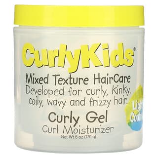 CurlyKids, Gel pour cheveux bouclés à texture mixte, Contrôle de la lumière, 170 g