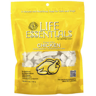 Cat-Man-Doo, Life Essentials, Freeze Dried Chicken, gefriergetrocknetes Hühnchen, für Katzen und Hunde, 142 g (5 oz.)