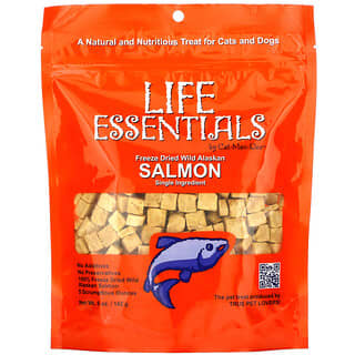 Cat-Man-Doo, Life Essentials, Friandises au saumon sauvage d'Alaska lyophilisé, 142 g