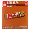 Barrita de proteína de colágeno, Chispas de chocolate, 12 barritas, 47 g (1,66 oz) cada una