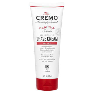 Cremo, Shave Cream, Original Formula, Classic, Rasiercreme, Originalformel, klassisch, 177 ml (6 fl. oz.)