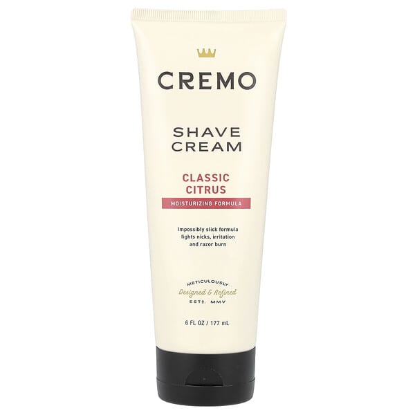 Cremo, 면도 크림, 오리지널 포뮬라, 클래식, 177ml(6fl oz)