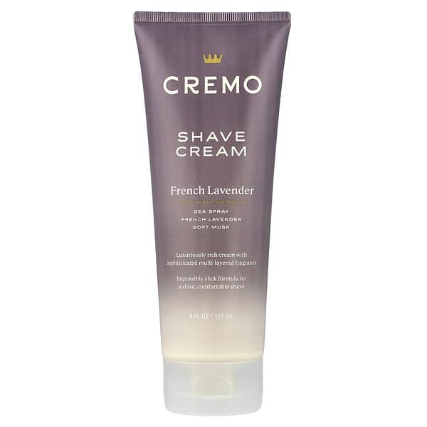 Cremo, 면도 크림, 프렌치 라벤더, 177ml(6fl oz)