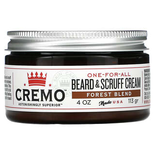 Cremo, One-For-All Beard & Scruff Cream, Forest Blend, 4 oz (113 g)