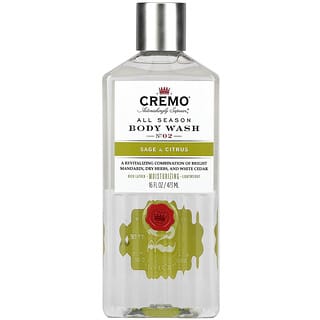 Cremo, All Season, Body Wash, No. 2, Sage & Citrus, 16 fl oz (473 ml)