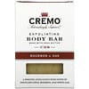 Cremo, Exfoliating Body Bar, No. 08, Bourbon & Oak, 6 oz (170 g)