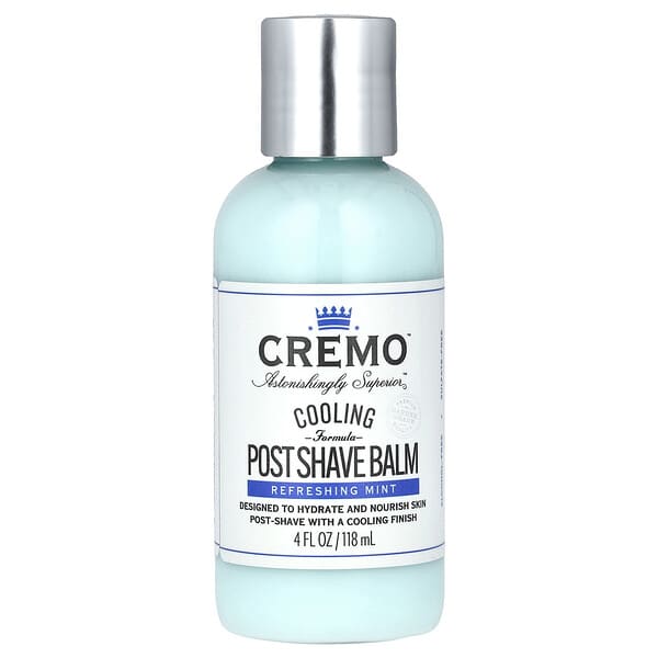 Cremo, Post Shave Balm, Refreshing Mint, 4 fl oz (118 ml)
