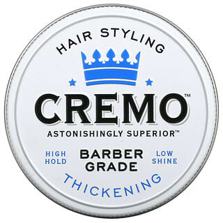 Cremo, 高级理发师级，头发定型发泥，增厚，4 盎司（113 克）