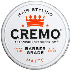 Cremo, Premium Barber Grade, Hair Styling Pomade, Matte, 4 oz (113 g)