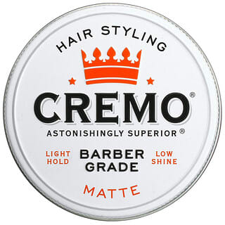 Cremo, Premium Barber Grade, помада для укладки волос, матовая, 113 г (4 унции)