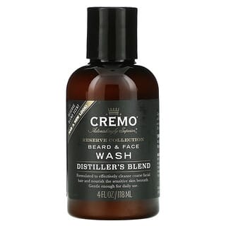 Cremo, Collection Reserve, Nettoyant pour la barbe et le visage, Mélange du distillateur, Mélange Réserve, 118 ml