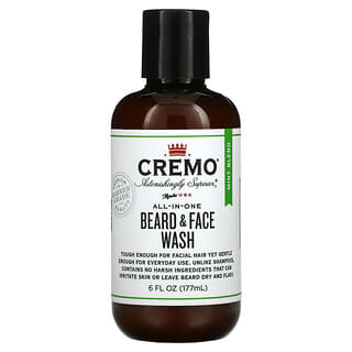 Cremo, All-In-One Beard & Face Wash, Mint Blend, 6 fl oz (177 ml)