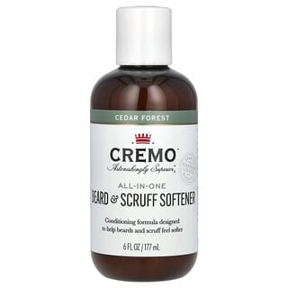 Cremo, 全合一鬍鬚胡渣軟化劑，Cedar Forest，6 液量盎司（177 毫升）