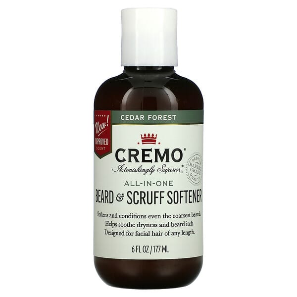 Cremo, 全合一胡须胡渣软化剂，Cedar Forest，6 液量盎司（177 毫升）