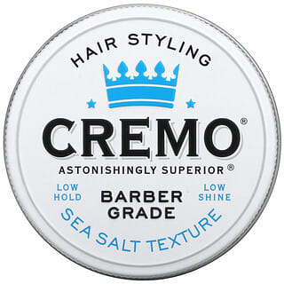 Cremo, Premium Barber Grade, Hair Styling Texture Cream, Sea Salt, 4 oz (113 g)