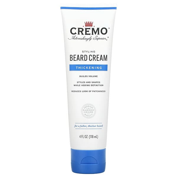 Cremo, Styling Beard Cream, Thickening, 4 fl oz (118 ml) (Discontinued Item) 