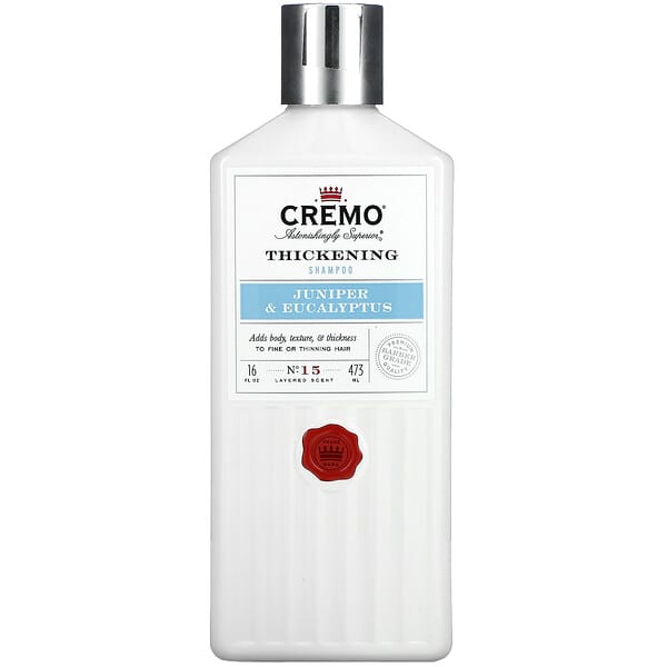 Cremo, シックニングシャンプー No.15 ジュニパー＆ユーカリ 473ml（16液量オンス）