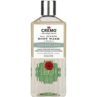 Cremo, All Season, Body Wash, No. 10, Silver Water & Birch, 16 fl oz (473 ml)