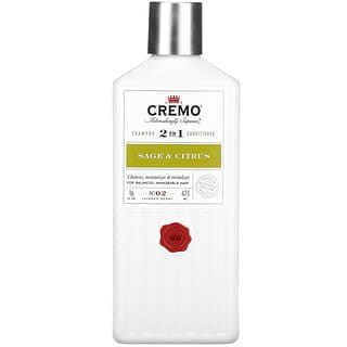 Cremo, 2 In 1 Shampoo & Conditioner, No. 02, Sage & Citrus, 16 fl oz (473 ml)