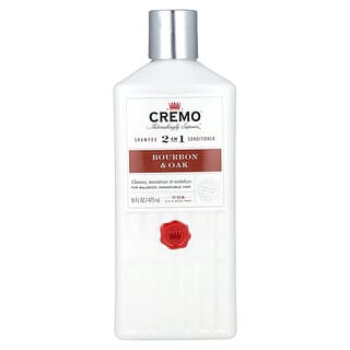 Cremo, 2 In 1 Shampoo & Conditioner, No. 08, Bourbon & Oak, 16 fl oz (473 ml)
