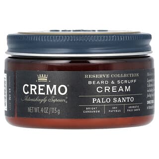 Cremo, Collection Reserve, Crème pour barbe et cou, Palo Santa, 113 g