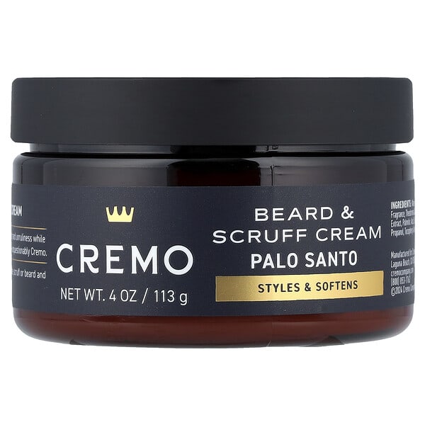 Cremo, Reserve Collection，鬍鬚和頸背霜，Palo Santo，4 盎司（113 克）