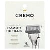 Cremo, Razor Refills, Cartridges, 4 Cartridges