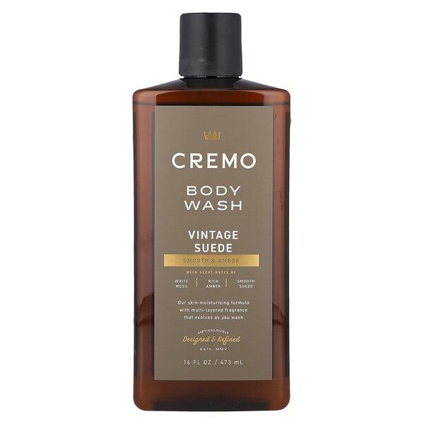 Cremo, Body Wash, Vintage Suede, 16 fl oz (473 ml)