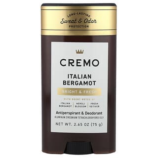 Cremo, Antiperspirant și deodorant, bergamotă italiană, 75 g