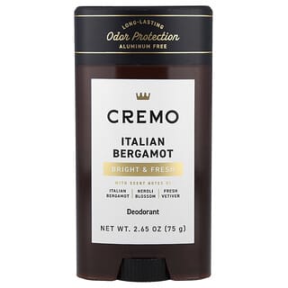 Cremo, Desodorante, Bergamota italiana, 75 g (2,65 oz)