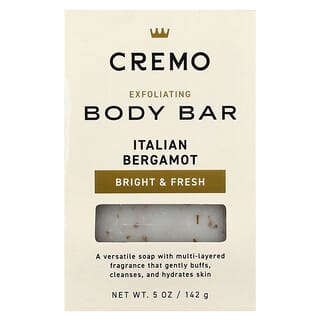 Cremo, Отшелушивающее мыло для тела, итальянский бергамот, 142 г (5 унций)