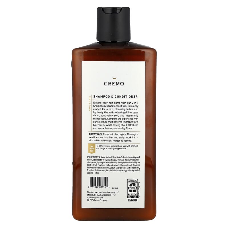 2 in 1 Shampoo and Conditioner, Italian Bergamot, 16 fl oz (473 ml)