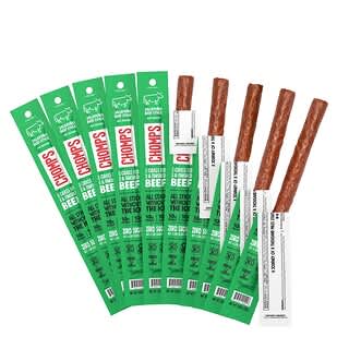 Chomps, Barrita de carne con jalapeño, Mediana, 10 barritas, 32 g (1,15 oz) cada una