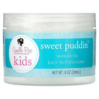 Camille Rose, Niños, Crema de mantequilla para el cabello con mandarina Sweet Puddin', 240 ml (8 oz)