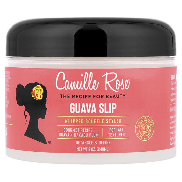 Camille Rose, 구아바 슬립, 휩드 수플레 스타일러, 모든 피부 질감에 적합, 240ml(8oz)