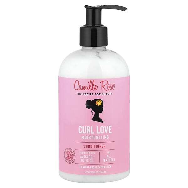Camille Rose, Curl Love 모이스처라이징 컨디셔너, 모든 질감에, 355ml(12fl oz)