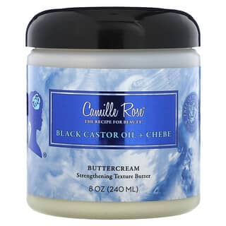 Camille Rose, Black Castor Oil + Chebe, Butter Cream, 8 oz (240 ml)