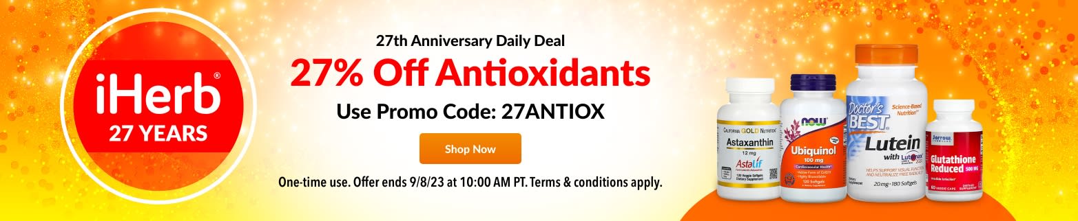 27% OFF ANTIOXIDANTS