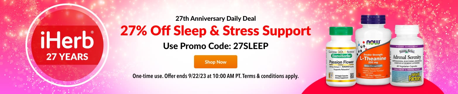 27% OFF SLEEP & STRESS SUPPORT