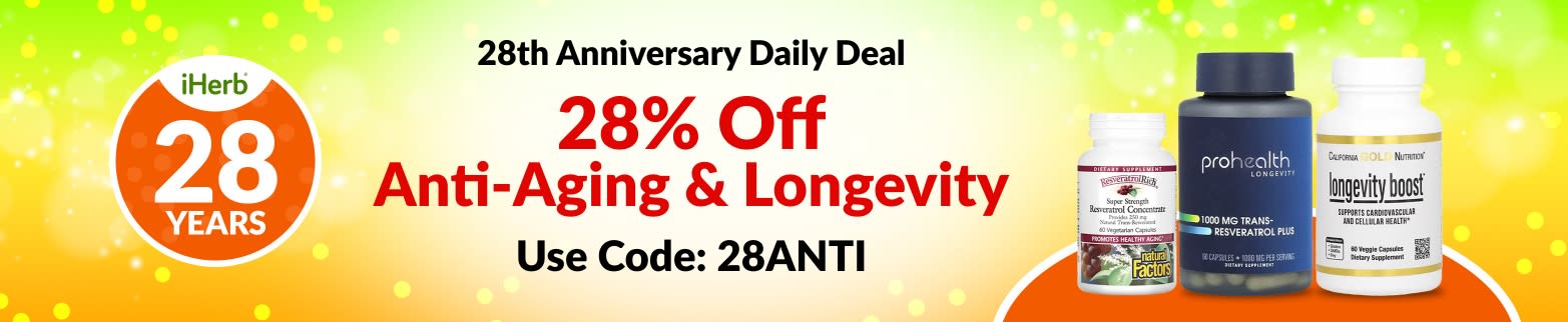 28% OFF ANTI-AGING & LONGEVITY