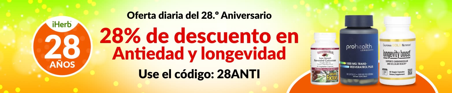 28% DE DESCUENTO EN ANTIEDAD Y LONGEVIDAD