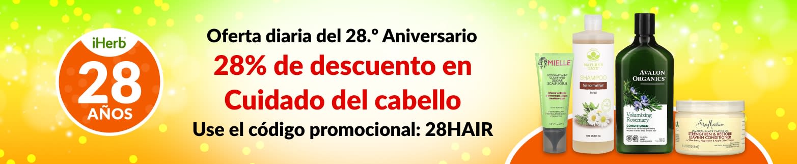 28% DE DESCUENTO EN CUIDADO DEL CABELLO