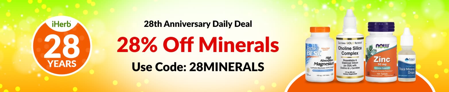 28% OFF MINERALS